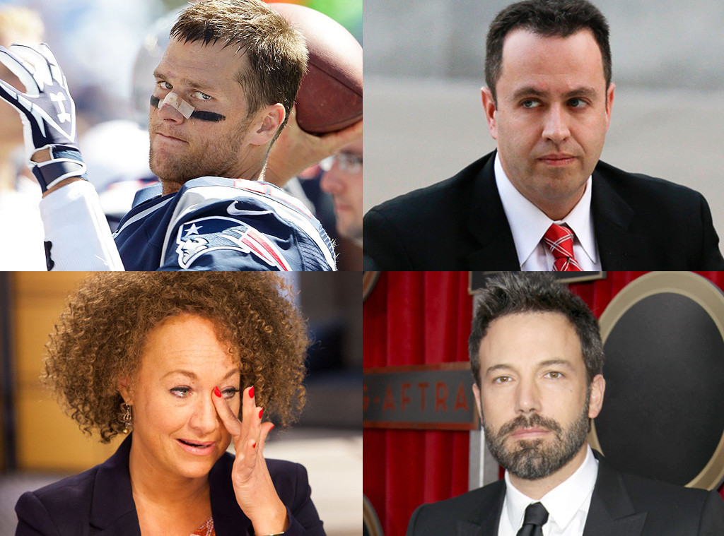 Ben Affleck, Tom Brady, Jared Fogel, Rachel Dolezal, Scandals 2015 Ben Affleck, Tom Brady, Jared Fogel, Rachel Dolezal, Scandals 2015